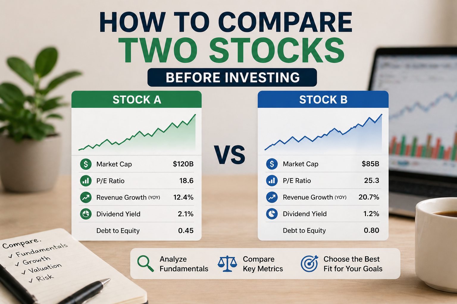 How to Compare Two Stocks Before Investing